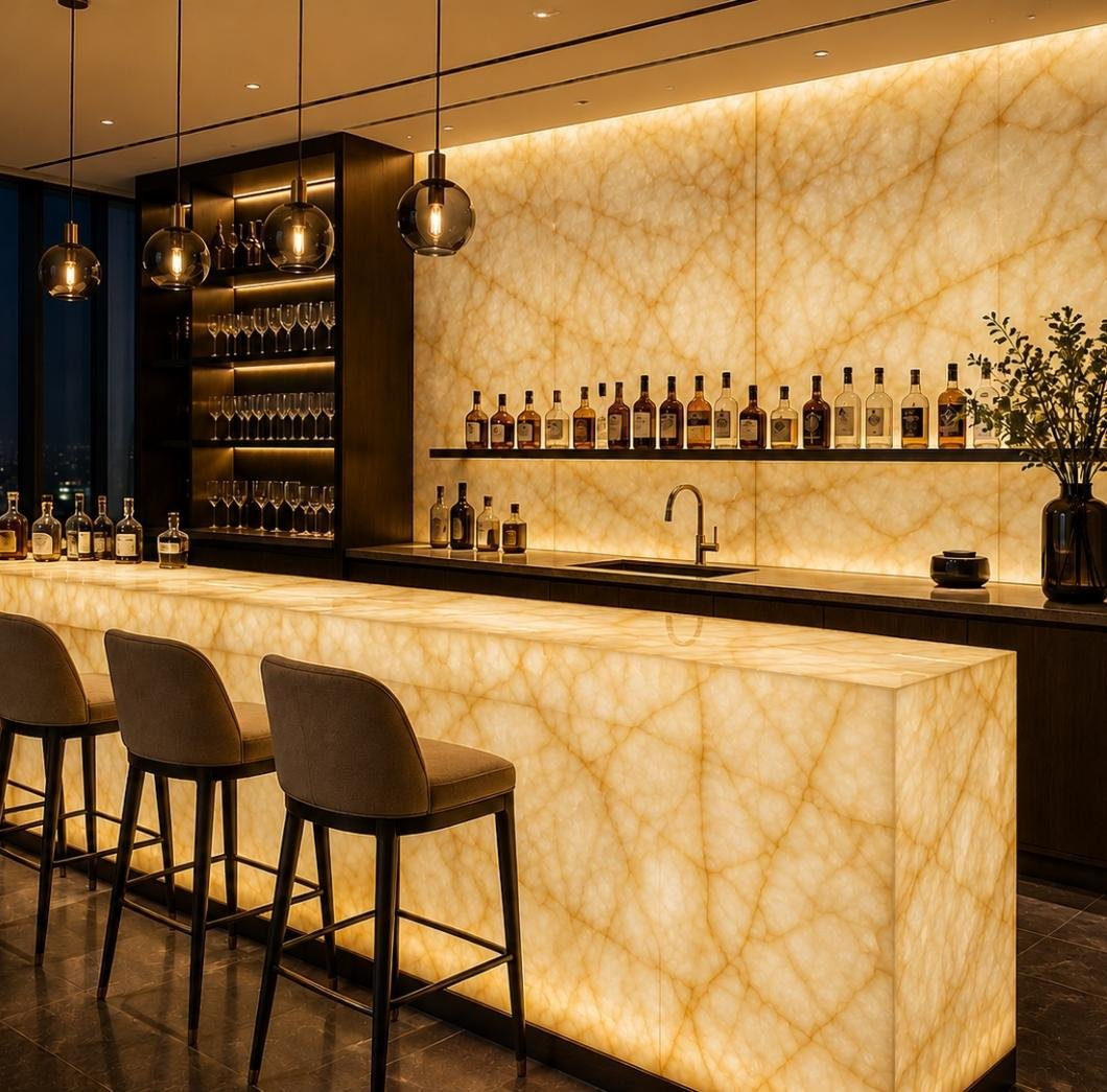 Crystal White Quartzite Where It Belongs