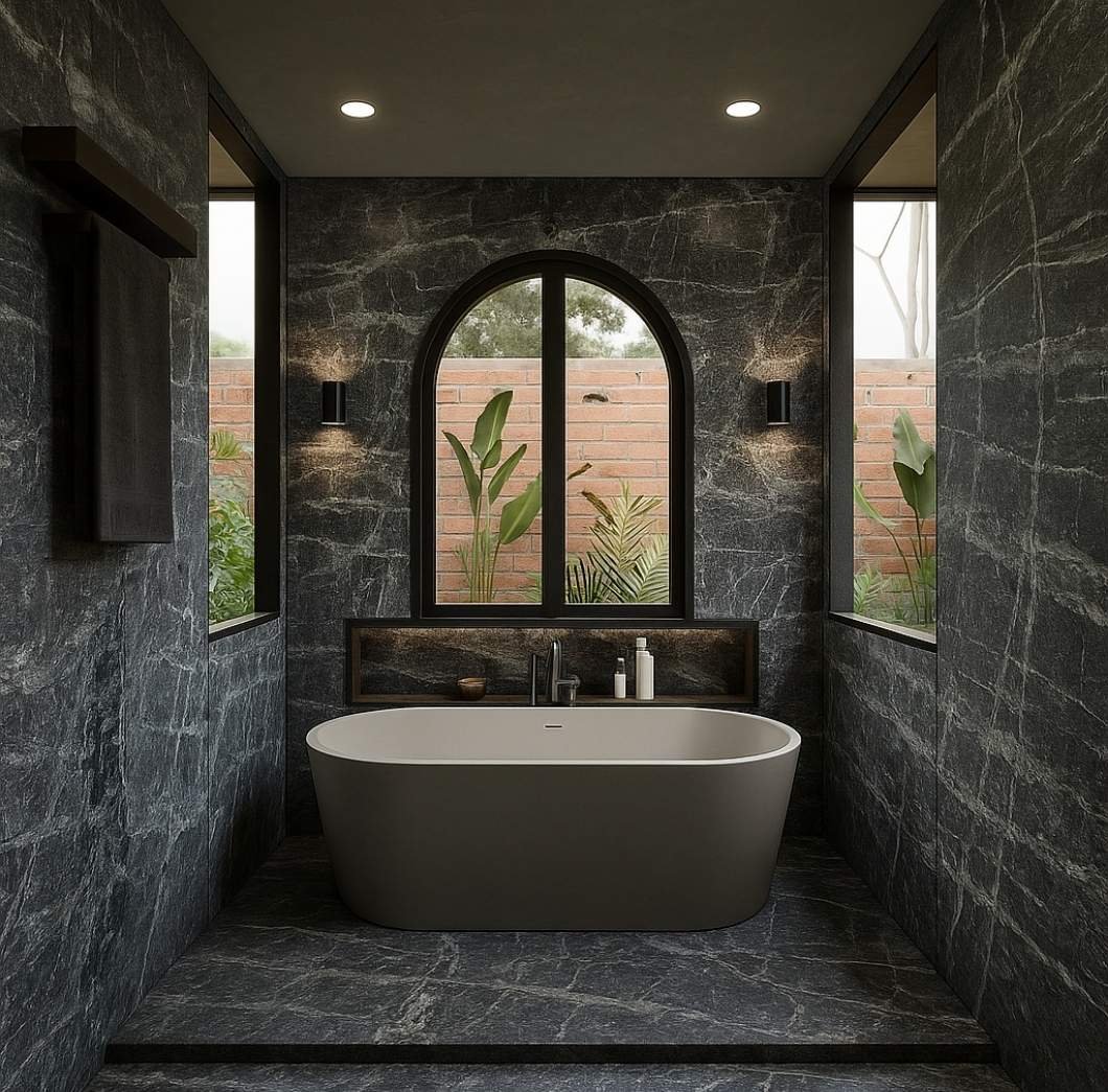 Verde Tinos Marble Where It Belongs